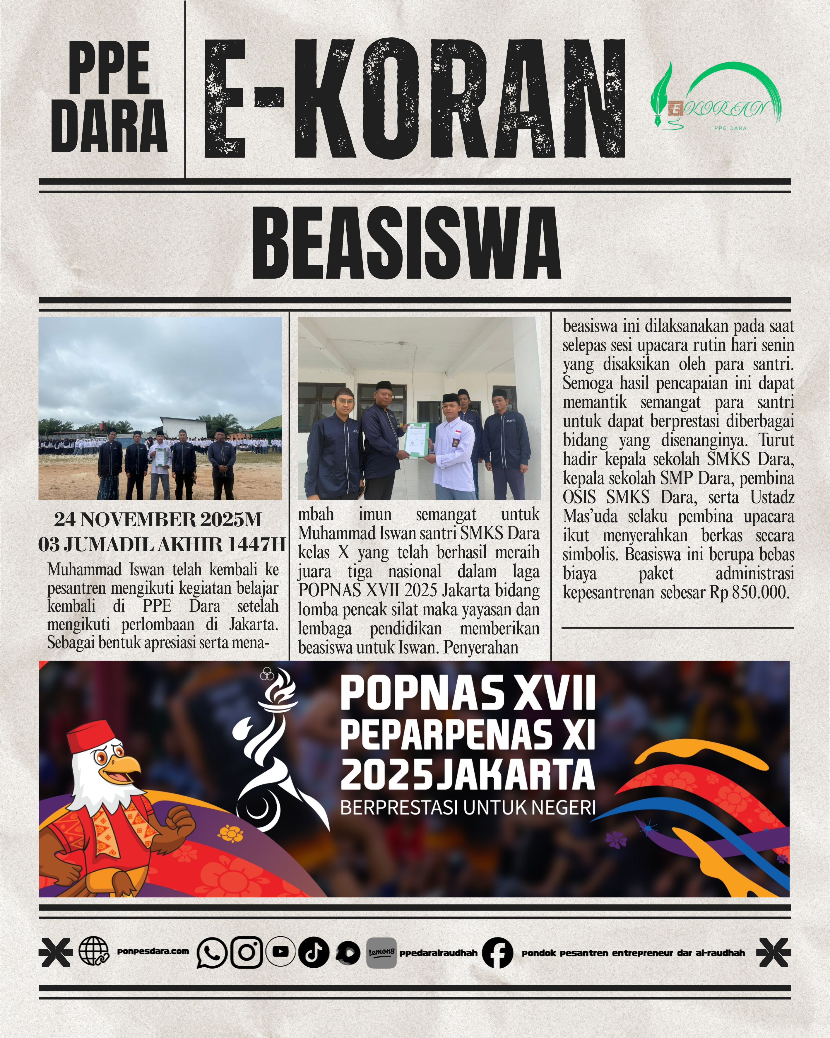 Beasiswa Santri Ppe Dara